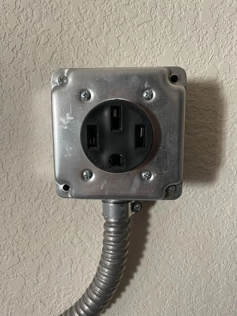 NEMA 14-50 outlet installed for Smart Home Electrical in Maeser